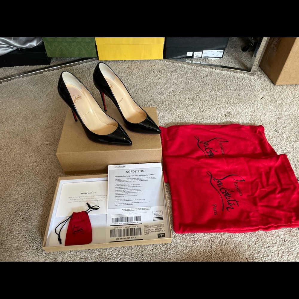 Christian Louboutin Pigalle Follies Pointed Toe Pump - Picture 6 of 12